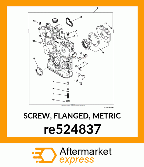 SCREW, FLANGED, METRIC re524837