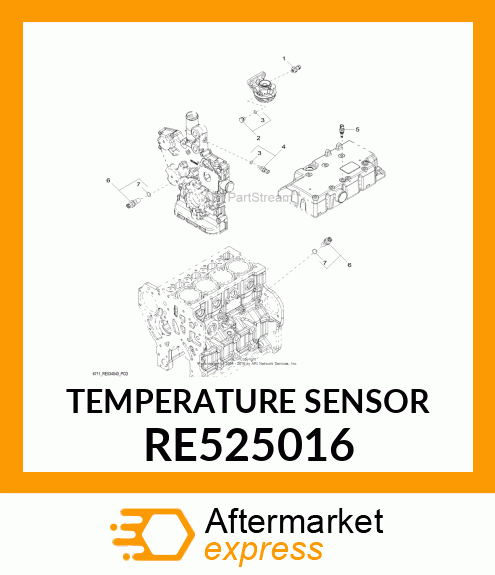 SENSOR, AIR TEMPERATURE RE525016