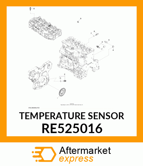 SENSOR, AIR TEMPERATURE RE525016