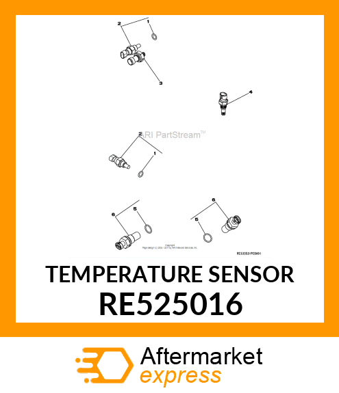 SENSOR, AIR TEMPERATURE RE525016