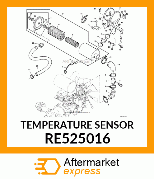 SENSOR, AIR TEMPERATURE RE525016