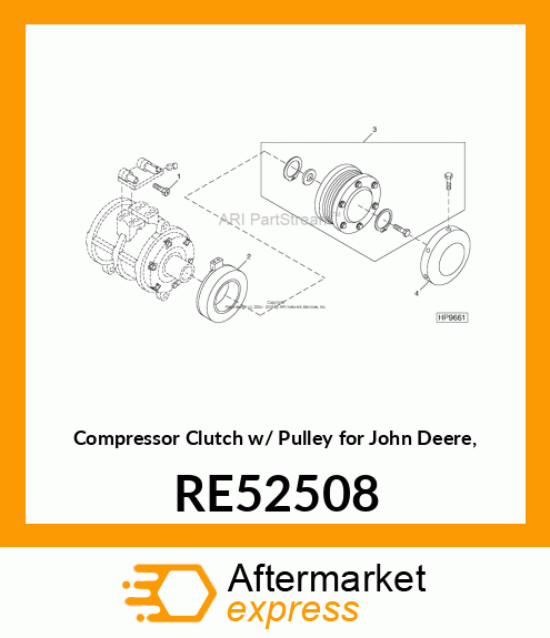 CLUTCH KIT, CLUTCH amp; 8 RE52508