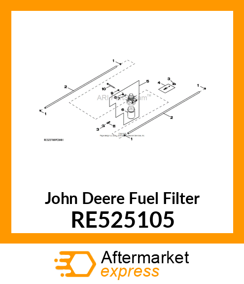 FUEL FILTER ASSEMBLY RE525105