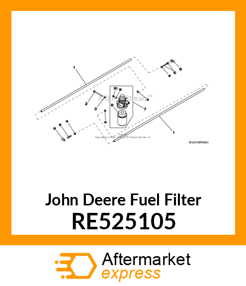 FUEL FILTER ASSEMBLY RE525105