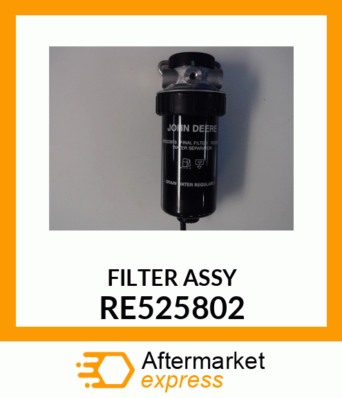 FUEL FILTER, FINAL 6" T3 RE525802