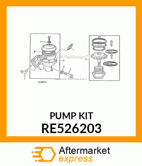 KIT,FUEL TRANSFER PUMP OVERHAUL RE526203