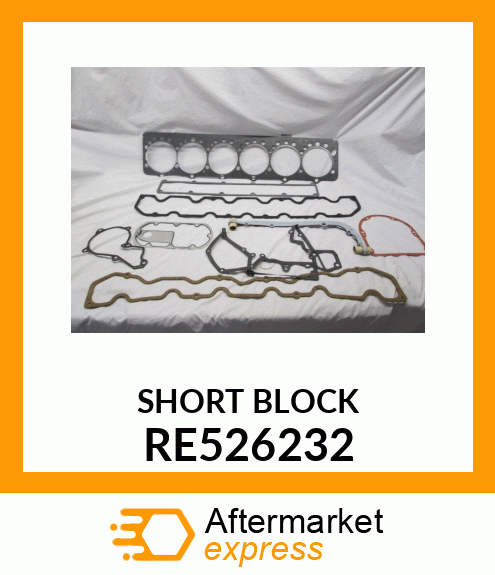 SHORT BLOCK ASSEMBLY RE526232