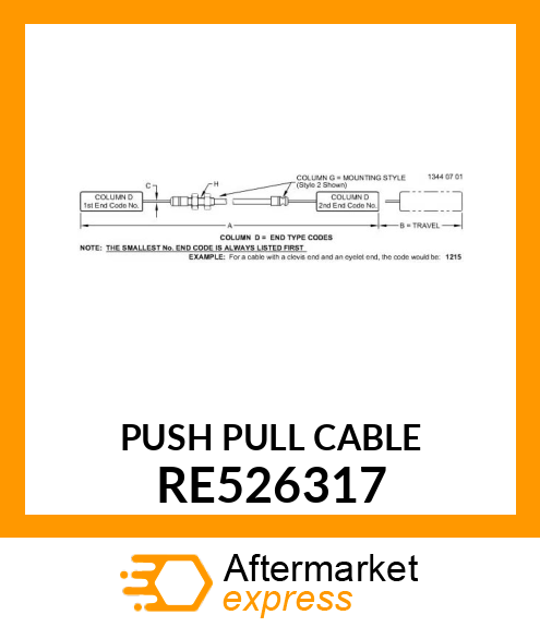 PUSH PULL CABLE RE526317