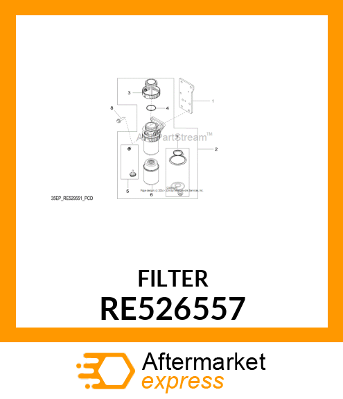 FUEL FILTER RE526557