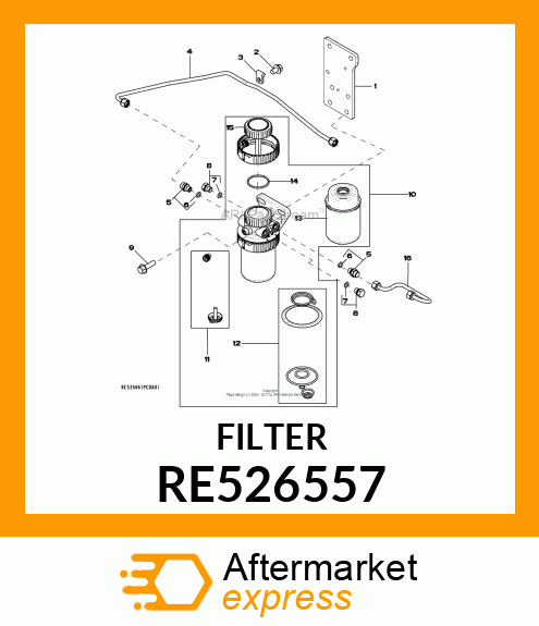 FUEL FILTER RE526557