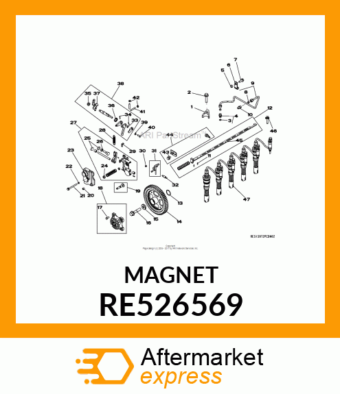 MAGNET,ASSEMBLY RE526569