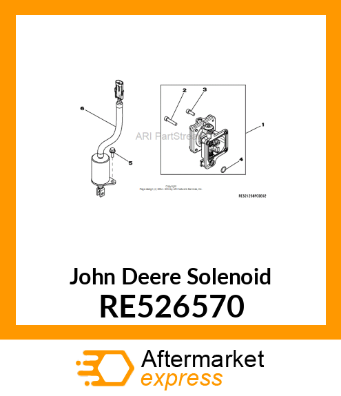 SOLENOID, 12 VOLT RE526570