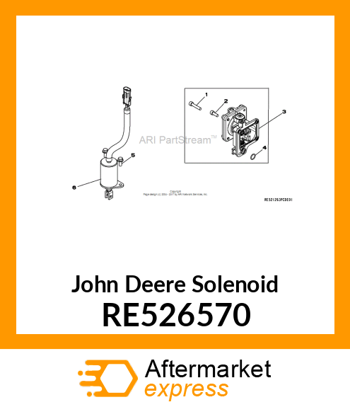 SOLENOID, 12 VOLT RE526570