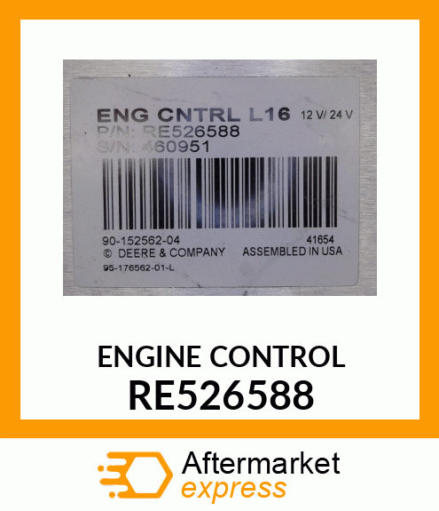 ENGINE CONTROLLER RE526588