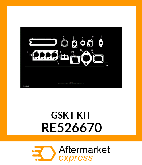 GASKET KIT RE526670