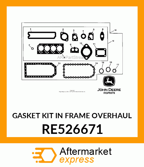 GASKET KIT, IN RE526671