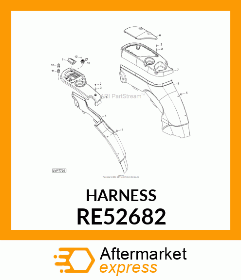 OUTLET,CONVENIENCE OUTLET,W/HARNES RE52682