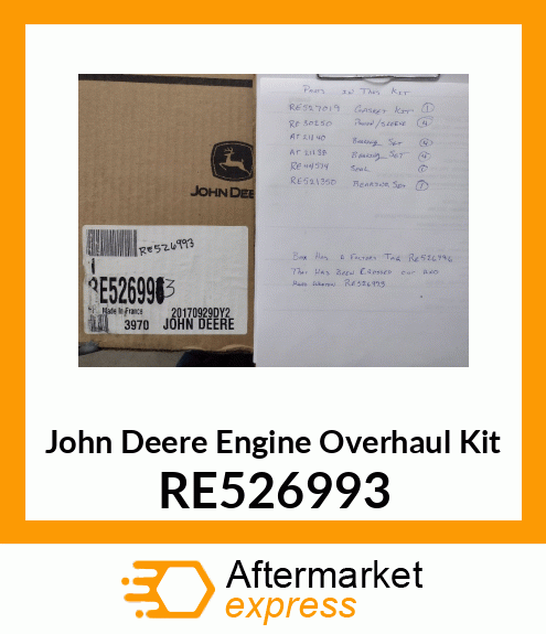 KIT,ENGINE OVERHAUL RE526993