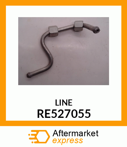 Spare part RE527055 + FUEL LINE, HP FUEL SUPPLY LINE 1 PU