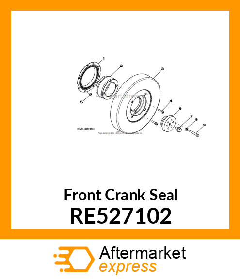 SEAL,CRANKSHAFT, FRONT RE527102