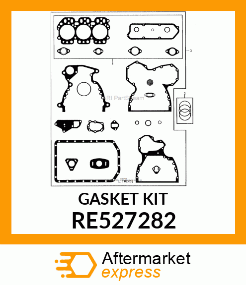 KIT,GASKET,F/CYLINDER HEAD REMOVAL RE527282