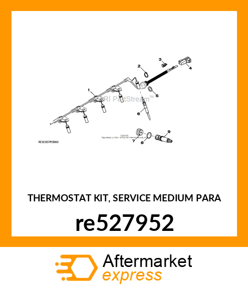 THERMOSTAT KIT, SERVICE MEDIUM PARA re527952