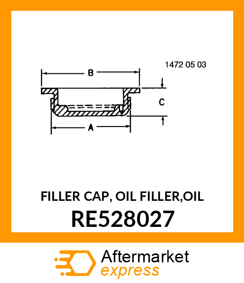 FILLER CAP, OIL FILLER,OIL RE528027