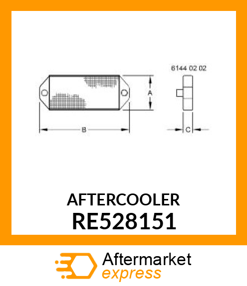 AFTERCOOLER RE528151