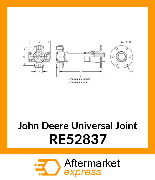 JOINT, TELESCOPING UNIVERSAL RE52837