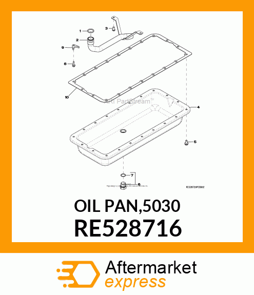 OIL PAN,5030 RE528716