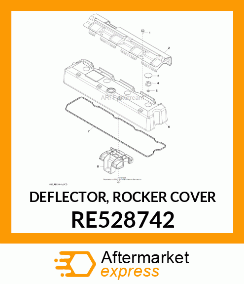 DEFLECTOR, ROCKER COVER RE528742