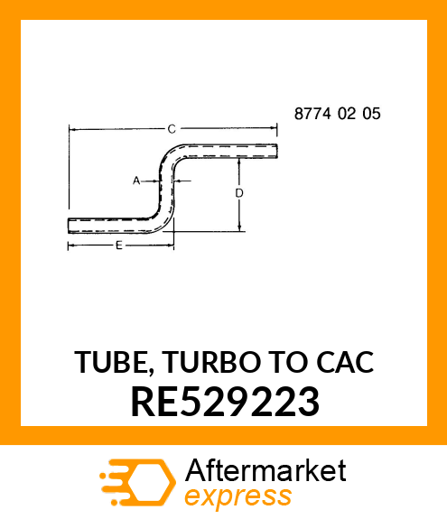 TUBE, TURBO TO CAC RE529223