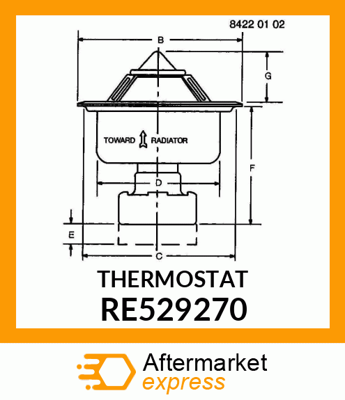 THERMOSTAT RE529270