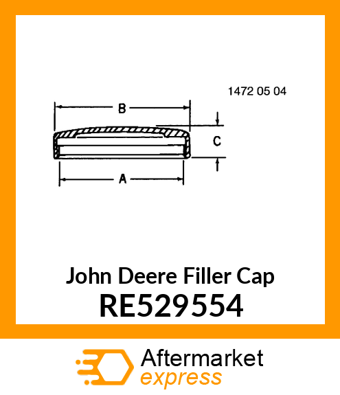 FILLER CAP, WITH GASKET RE529554