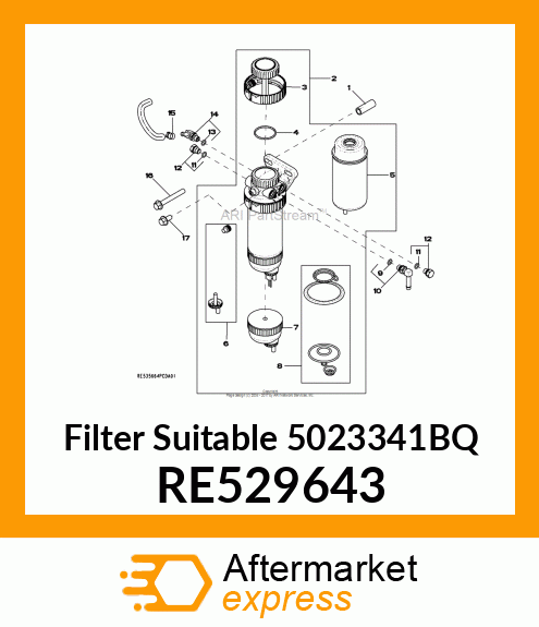 FILTER ELEMENT, RE529643