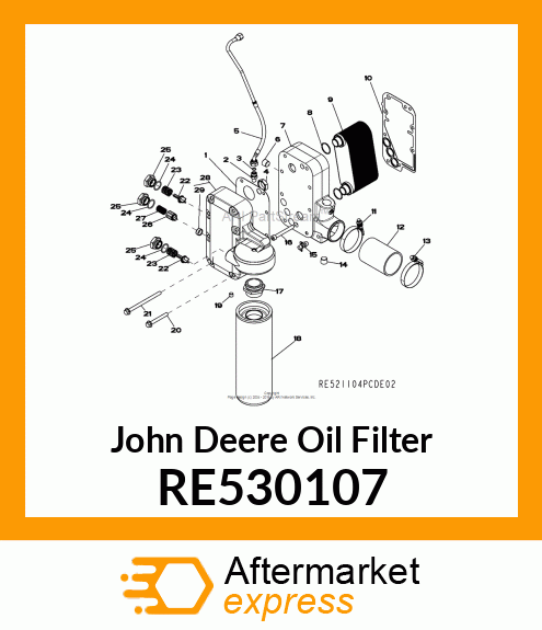 OIL FILTER RE530107