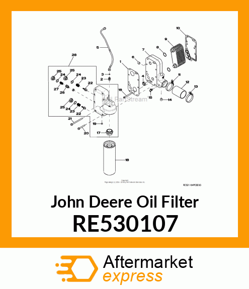 OIL FILTER RE530107