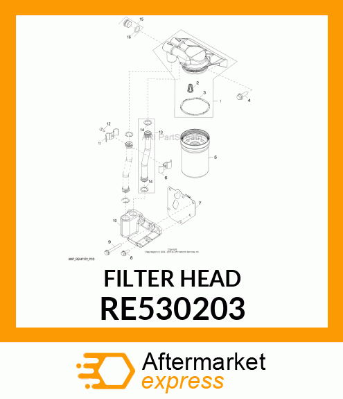 FILTER HEAD RE530203