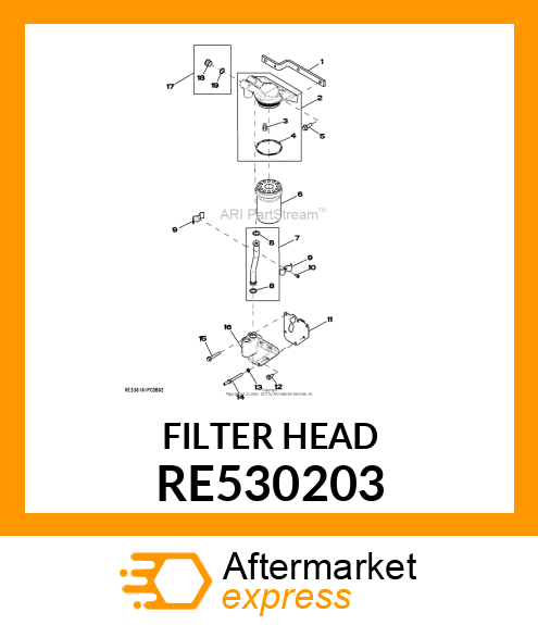 FILTER HEAD RE530203