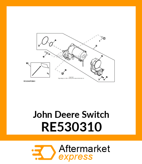 SWITCH, MAGNETIC ASSEMBLY RE530310