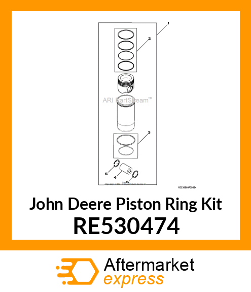 PISTON RING KIT RE530474