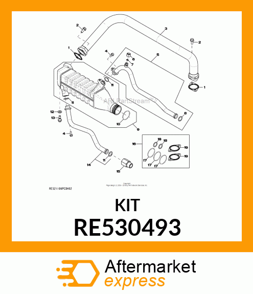 GASKET KIT RE530493