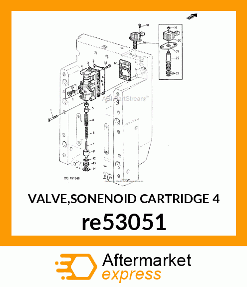 VALVE,SONENOID CARTRIDGE 4 re53051