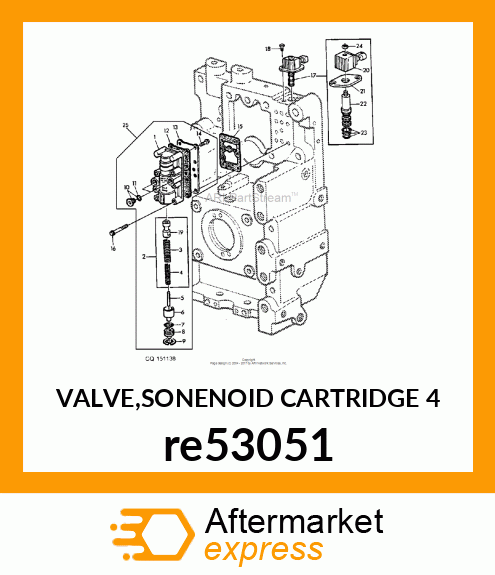 VALVE,SONENOID CARTRIDGE 4 re53051