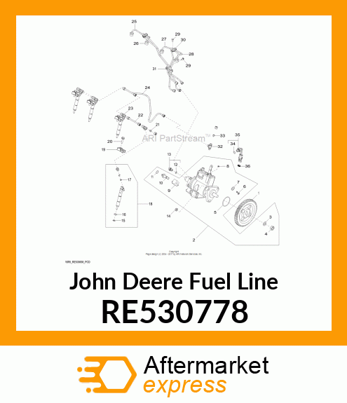 FUEL LINE RE530778