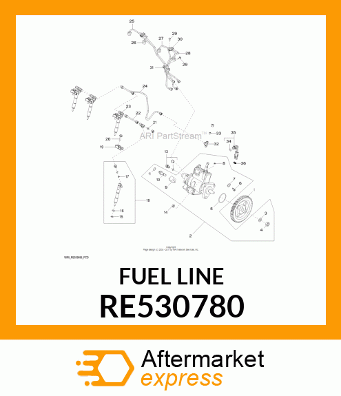 FUEL LINE RE530780