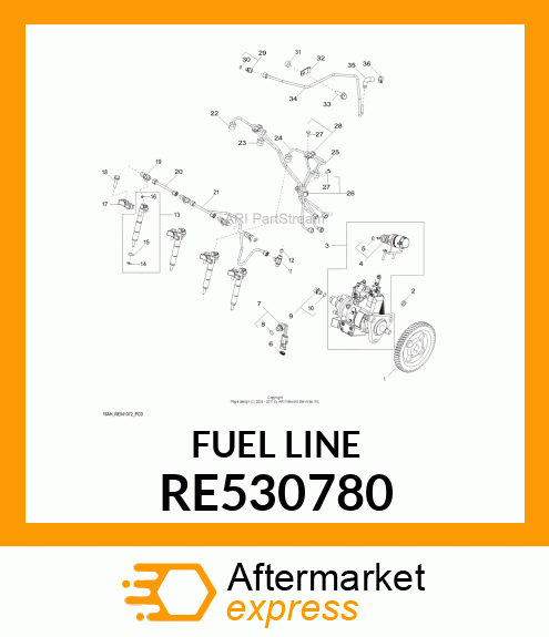 FUEL LINE RE530780