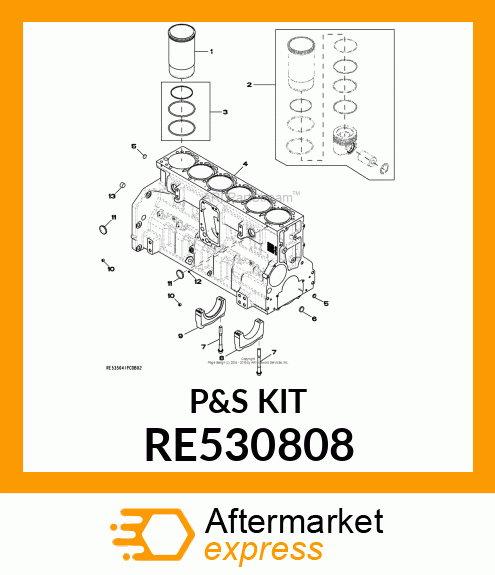 Piston-Liner Kit RE530808