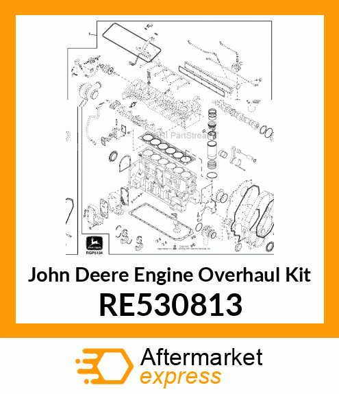 ENGINE OVERHAUL KIT RE530813
