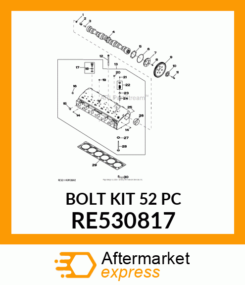 BOLT KIT RE530817